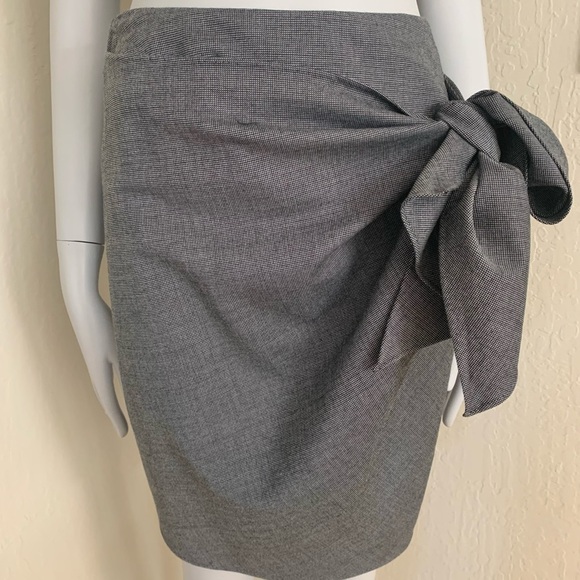 3.1 PHILLIP LIM Vintage Wool Blend Skirt Black & White Textured - Picture 3 of 15